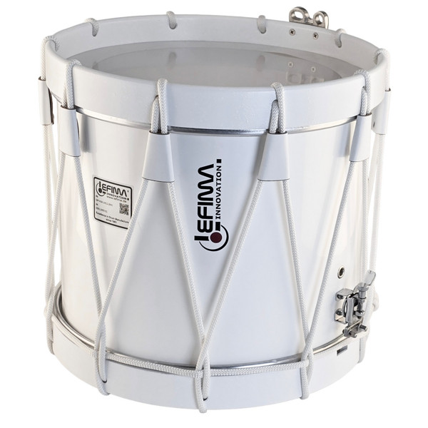 Paradetromme Lefima MP-HSK-1411-2HH, Parade Snare Drum Historia, 14x11, White, Taustramming