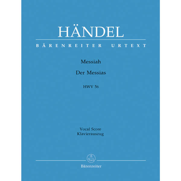 Händel - Messiah. SATB & Piano Vocal Score. Arr John Torbin/Max Schneider/Andreas Köhs