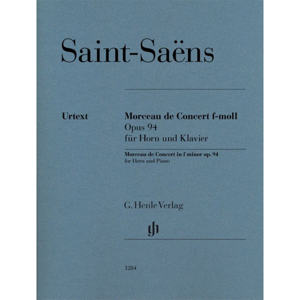 Morceau de Concert in f-minor op. 94 for Horn and Piano, Camille Saint-Saens