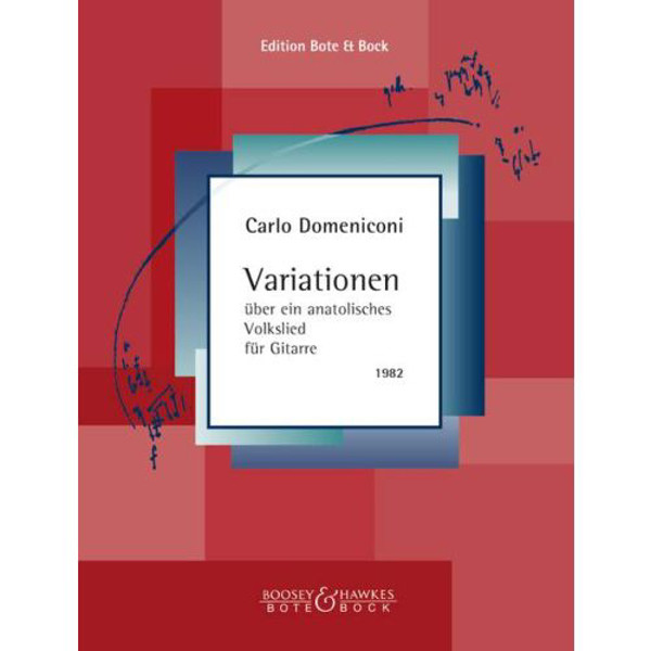 Variations about an Anatolian Folksong, Carlo Domeniconi. Guitar