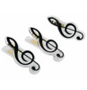 Klype G-nøkkel - Clip G-clef Black, 7cm