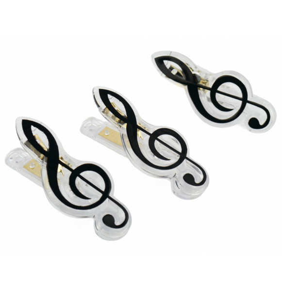 Klype G-nøkkel - Clip G-clef Black, 7cm