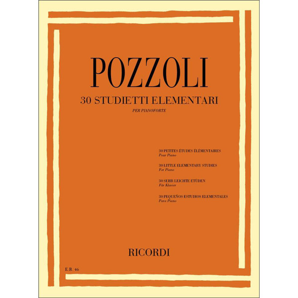 30 Studies of Elementary Difficulty, Ettore Pozzoli. Piano