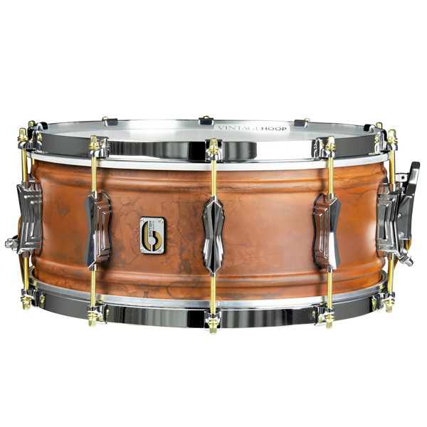 Skarptromme British Drum Co. Firebird FB-14-60-SN, Copper over Brass, 14x6
