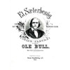 Et Sæterbesøg, Ole Bull. Fiolin og Piano