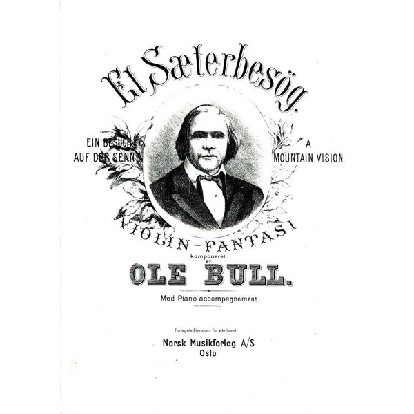 Et Sæterbesøg, Ole Bull. Fiolin og Piano