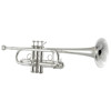 Trompet C Bach Stradivarius Philly C180SL229PC, Forsølvet