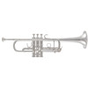Trompet C Bach Stradivarius C190SL229, Forsølvet