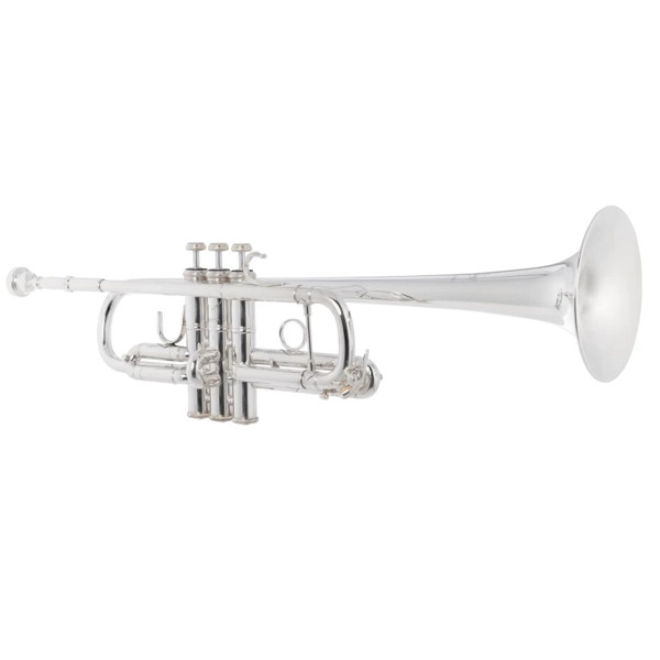 Trompet C Bach Stradivarius C190SL229X, Forsølvet