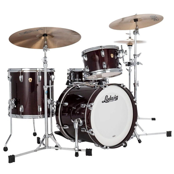 Slagverk Ludwig Classic Maple Jazzette 18 Shell Pack, m/Atlas Mount, Mahogany Stain