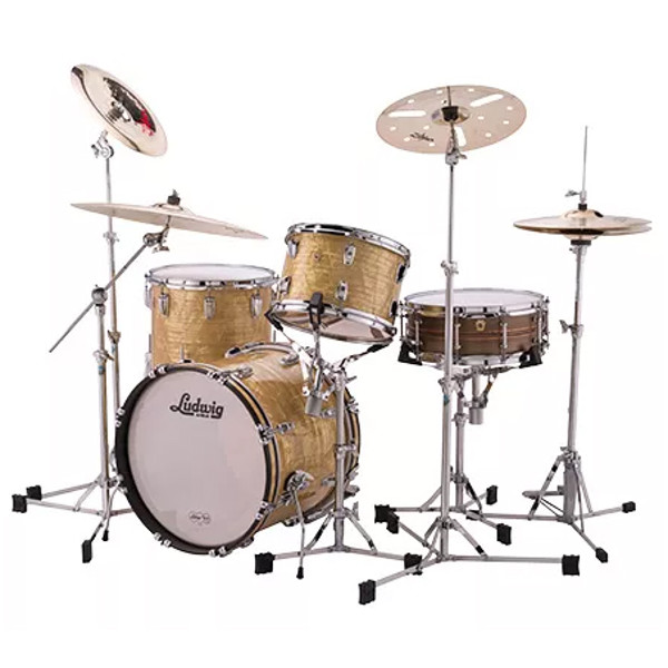 Slagverk Ludwig Classic Maple Jazzette 18 Shell Pack, m/Atlas Mount, Aged Onyx