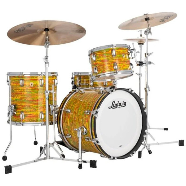 Slagverk Ludwig Legacy Maple Jazzette 18 Shell Pack, m/Classic Mount, Citrus Mod