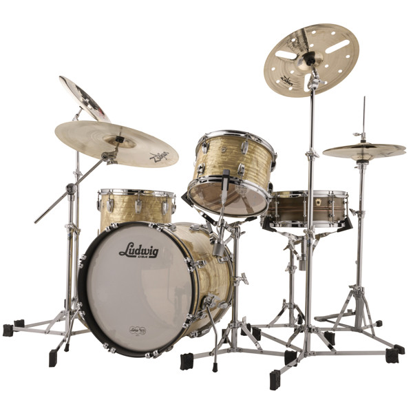 Slagverk Ludwig Legacy Mahogany Downbeat 20 Shell Pack, m/Classic Mount, Aged Onyx