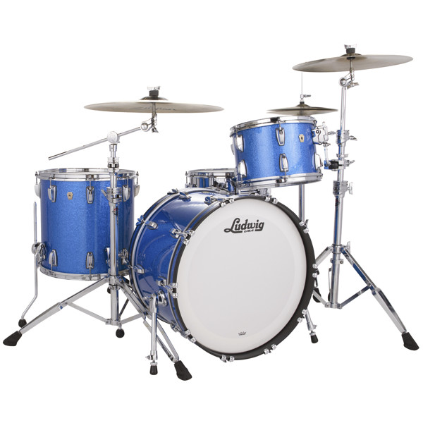 Slagverk Ludwig Legacy Mahogany Fab 22 Shell Pack, m/Classic Mount, Blue Sparkle