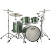 Slagverk Ludwig Legacy Mahogany Mod 22 Shell Pack, m/Classic Mount, Green Sparkle