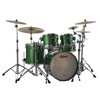 Slagverk Ludwig Legacy Mahogany Mod 22 Shell Pack, m/Classic Mount, Green Sparkle