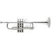 Trompet C Bach Stradivarius Philly C180SL229PC, Forsølvet