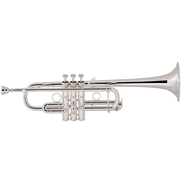 Trompet C Bach Stradivarius Chicago C180SL229CC, Forsølvet