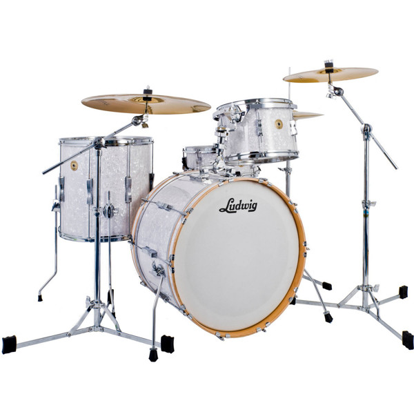 Slagverk Ludwig Continental Club LCLUB22WM, 22 Shell Pack, White Marine Pearl