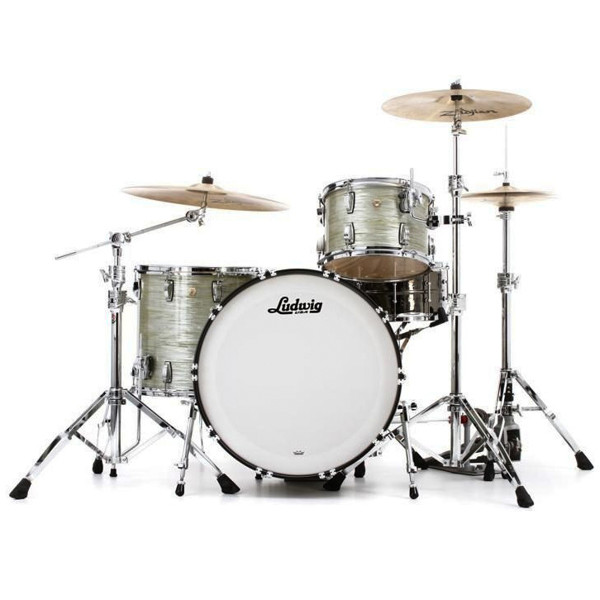 Slagverk Ludwig Classic Maple Pro Beat 24 Shell Pack, m/Atlas Mount, Olive Oyster