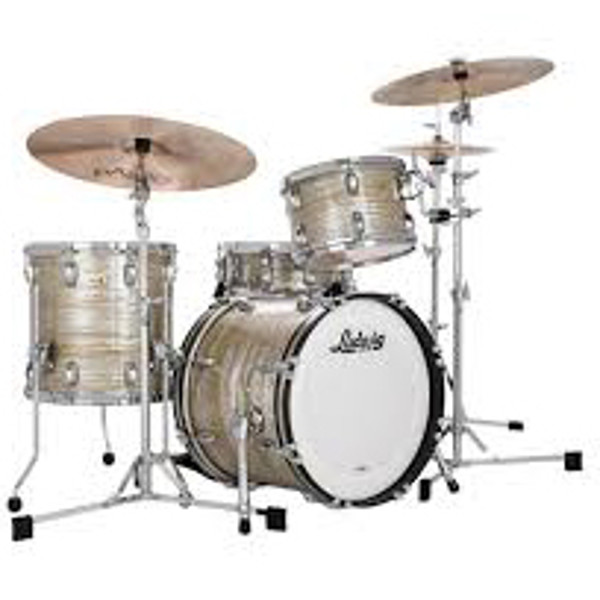 Slagverk Ludwig Classic Maple Jazzette 18 Shell Pack, m/Atlas Mount, Olive Oyster