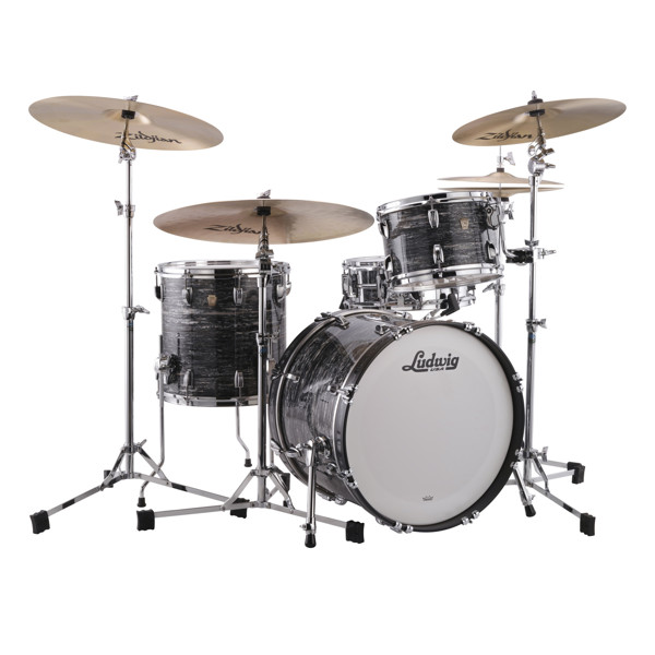 Slagverk Ludwig Legacy Maple Downbeat 20 Shell Pack, m/Classic Mount, Vintage Black Oyster