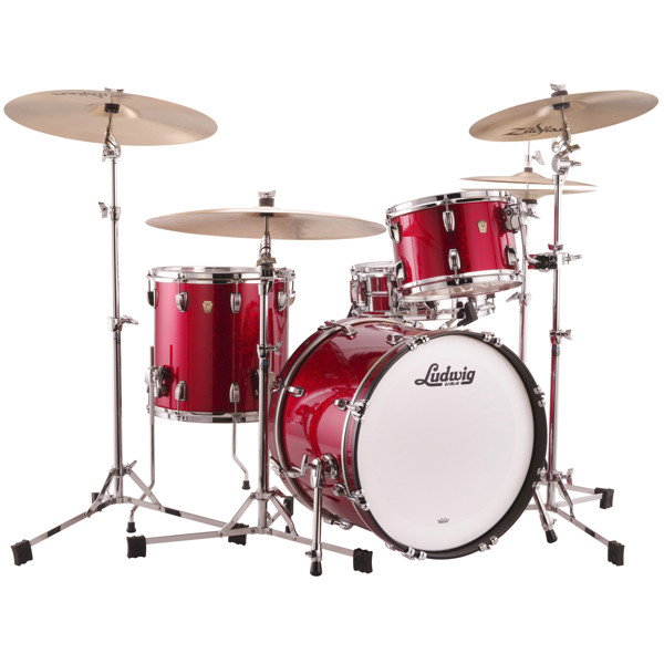 Slagverk Ludwig Legacy Maple Downbeat 20 Shell Pack, m/Classic Mount, Red Sparkle