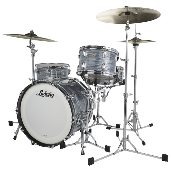 Slagverk Ludwig Legacy Maple Downbeat 20 Shell Pack, m/Classic Mount, Vintage Blue Oyster