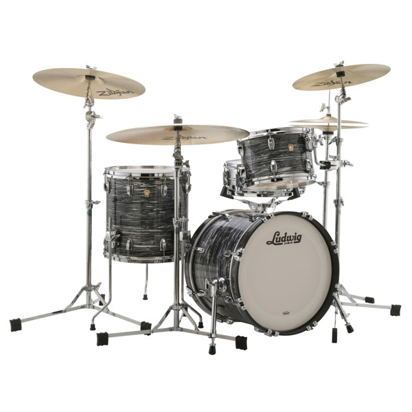 Slagverk Ludwig Legacy Maple Jazzette 18 Shell Pack, m/Classic Mount, Vintage Black Oyster