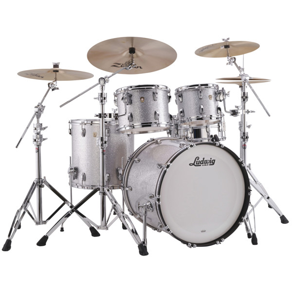 Slagverk Ludwig Legacy Maple Mod 22 Shell Pack, m/Classic Mount, Silver Sparkle