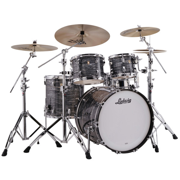 Slagverk Ludwig Legacy Maple Mod 22 Shell Pack, m/Classic Mount, Vintage Black Oyster