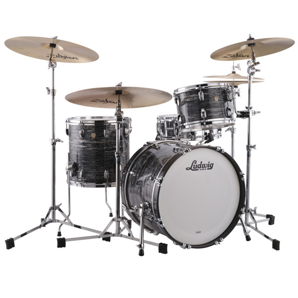 Slagverk Ludwig Legacy Mahogany Downbeat 20 Shell Pack, m/Classic Mount, Vintage Black Oyster