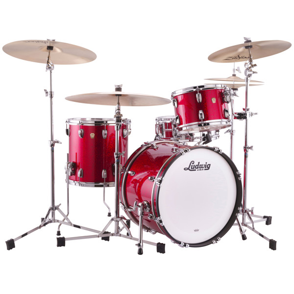 Slagverk Ludwig Legacy Mahogany Downbeat 20 Shell Pack, m/Classic Mount, Red Sparkle