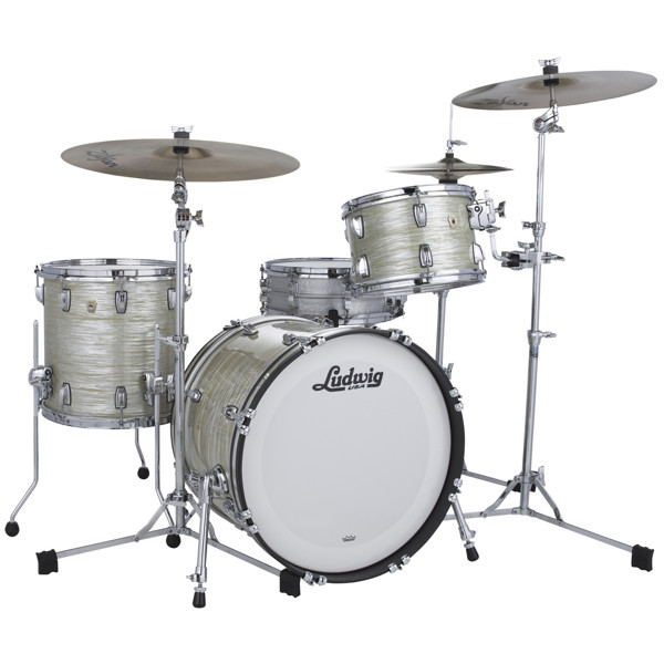 Slagverk Ludwig Legacy Mahogany Downbeat 20 Shell Pack, m/Classic Mount, Olive Oyster