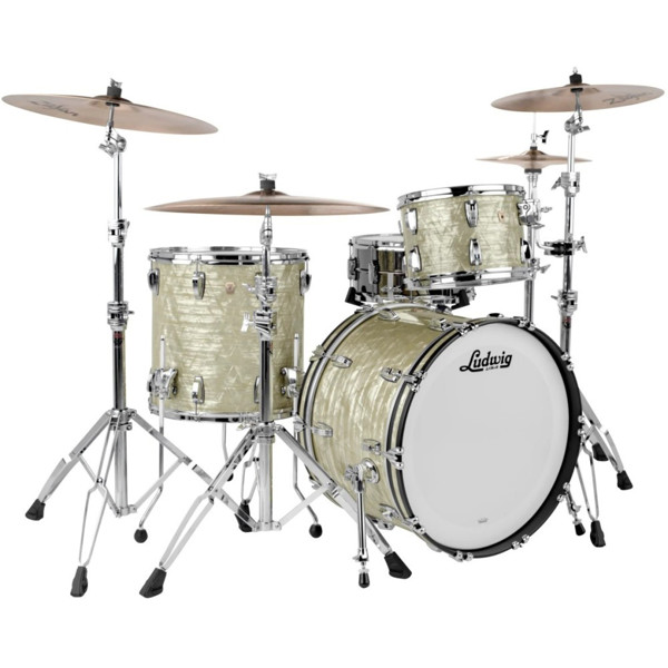 Slagverk Ludwig Legacy Mahogany Fab 22 Shell Pack, m/Classic Mount, Olive Oyster