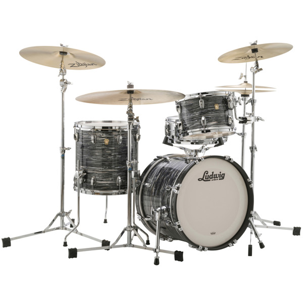 Slagverk Ludwig Legacy Mahogany Jazzette 18 Shell Pack, m/Classic Mount, Vintage Black Oyster