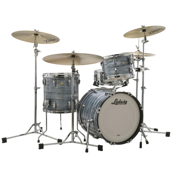 Slagverk Ludwig Legacy Mahogany Jazzette 18 Shell Pack, m/Classic Mount, Vintage Blue Oyster
