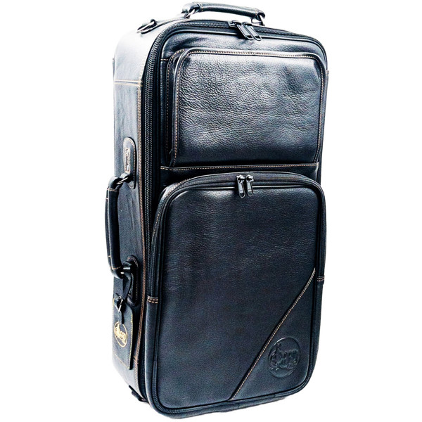 Gig Bag Trompet Trippel Gard Compact Elite Gold Stich Skinn 5-ECULK-F