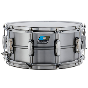 Skarptromme Ludwig Brushed Nickel Brass - The Revelation - LB402BNJT, 14x6,5, Imperial Lugs, Jon Theodore