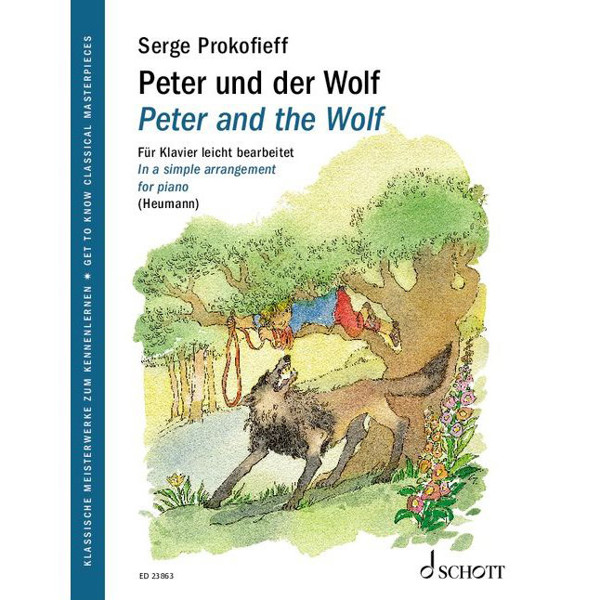Peter and the Wolf, Serge Prokofieff. In a simple arrangement for Piano