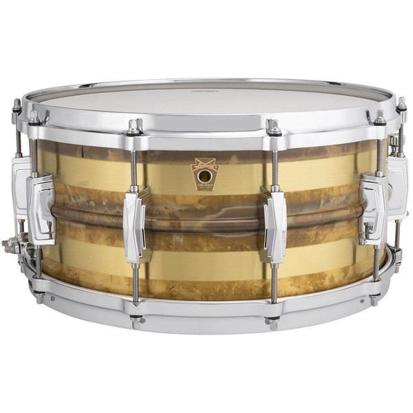 Skarptromme Ludwig Bronze Supraphonic LB552RS, 14x6,5, Bronze Stripe Polished/Raw Patina Shell, Imperial Lugs