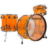Trommesett Ludwig Vistalite Pro Beat 24 Shell Pack, Amber Vistalite