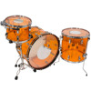 Trommesett Ludwig Vistalite Pro Beat 24 Shell Pack, Amber Vistalite