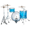 Trommesett Ludwig Vistalite Pro Beat 24 Shell Pack, Blue Vistalite