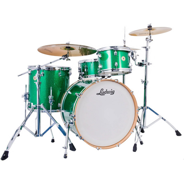 Trommesett Ludwig Continental LCO5163G, 26 Shell Pack, Green Sparkle