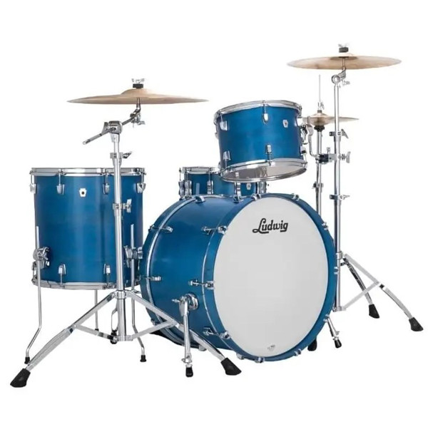 Trommesett Ludwig NeuSonic Fab 22 Shell Pack, m/Triad Mount, Satin Royal Blue