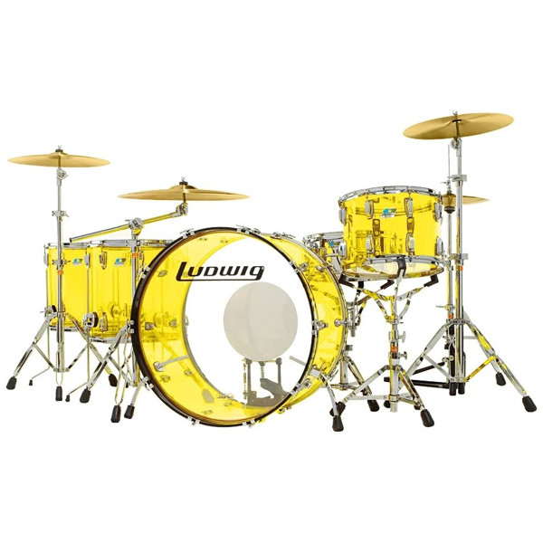 Trommesett Ludwig Vistalite Zep Set 26 Shell Pack, Yellow Vistalite