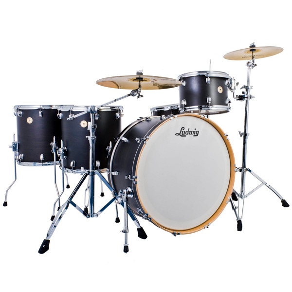 Trommesett Ludwig Continental LCO5165B, 26 Shell Pack, Satin Black