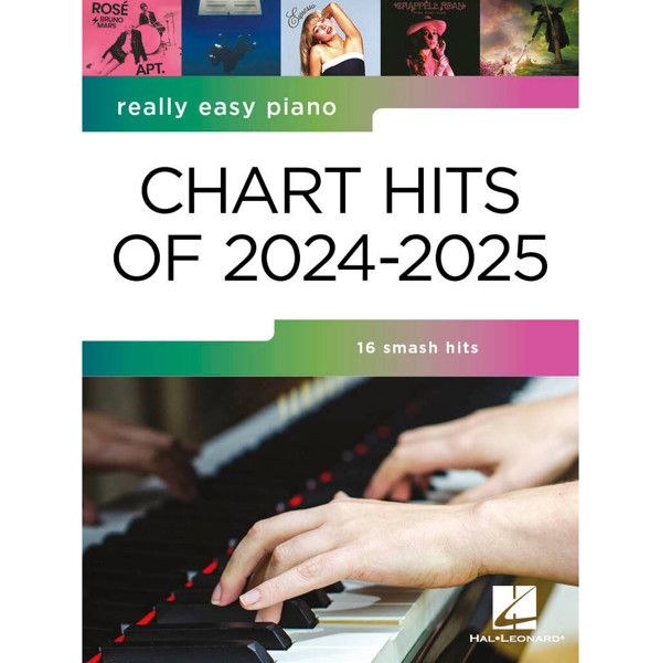 Really Easy Piano Chart Hits of 2024-2025, 16 smash hits
