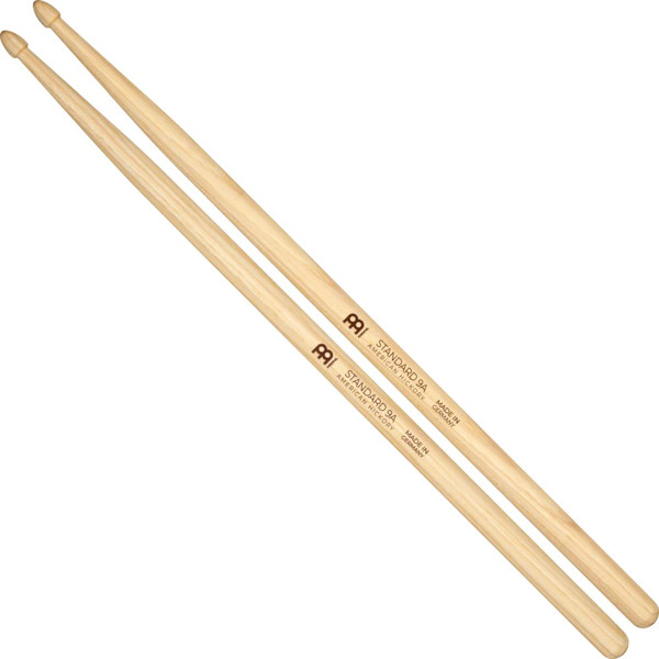 Trommestikker Meinl Standard 9A, SB143, Hickory, Wood Tip